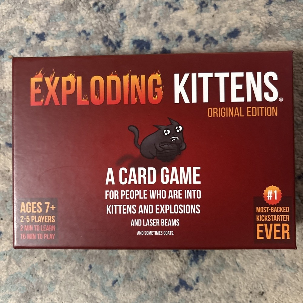 Exploding Kittens Card Game Original Edition Complete /w Instructions EUC